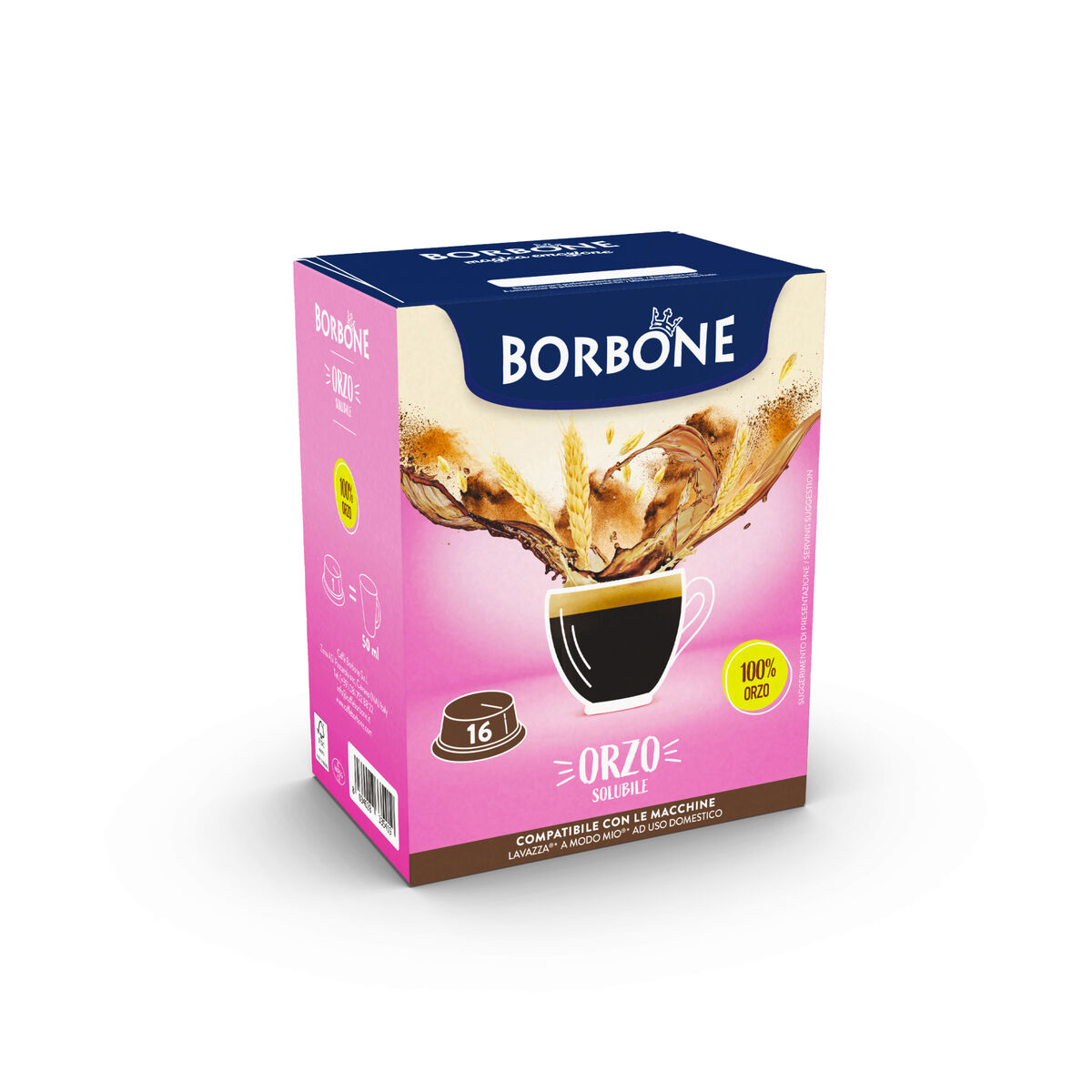 16 CAPSULE ORZO ZERO ZUCCHERI LAVAZZA A MODO MIO