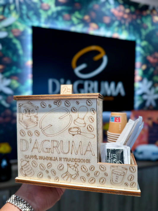 PORTACAPSULE CON KIT IN LEGNO