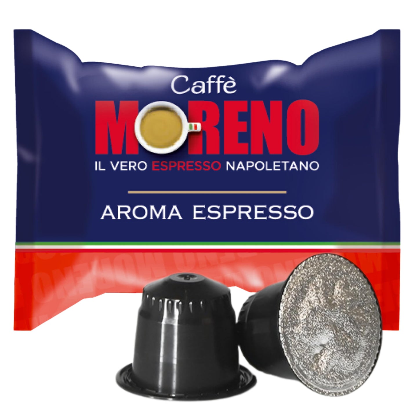MORENO 100 CAPS. ESPRESSO BAR+BICC. OMAGGIO